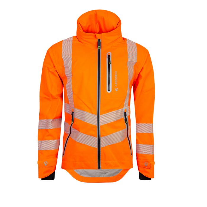Full Zip Smock Orange 1